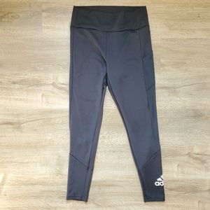 Adidas Aeroready High Waisted Mesh Panel Leggings